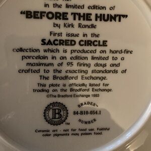 Bradford Exchange collectible plate